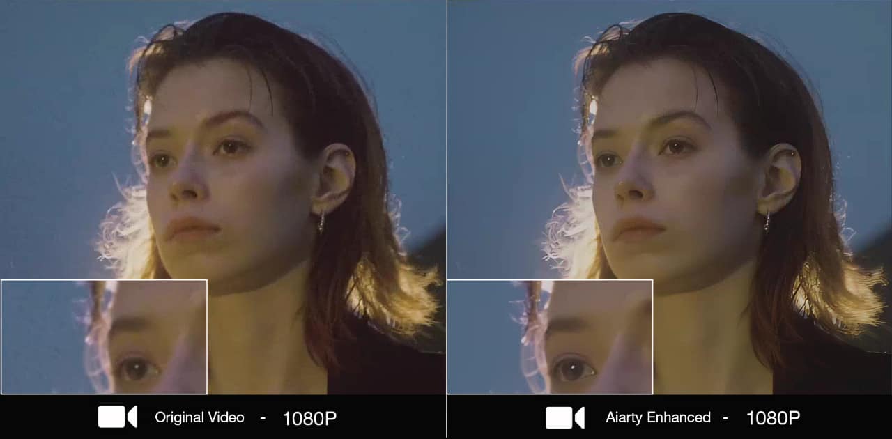 noise-reduced low-light portrait with improved facial clarity