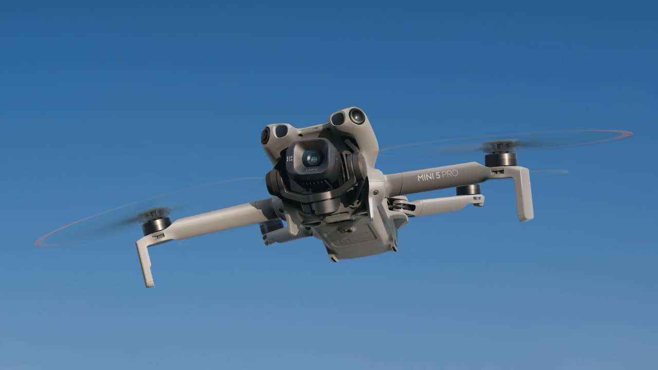 DJI Mini 5 Pro in flight