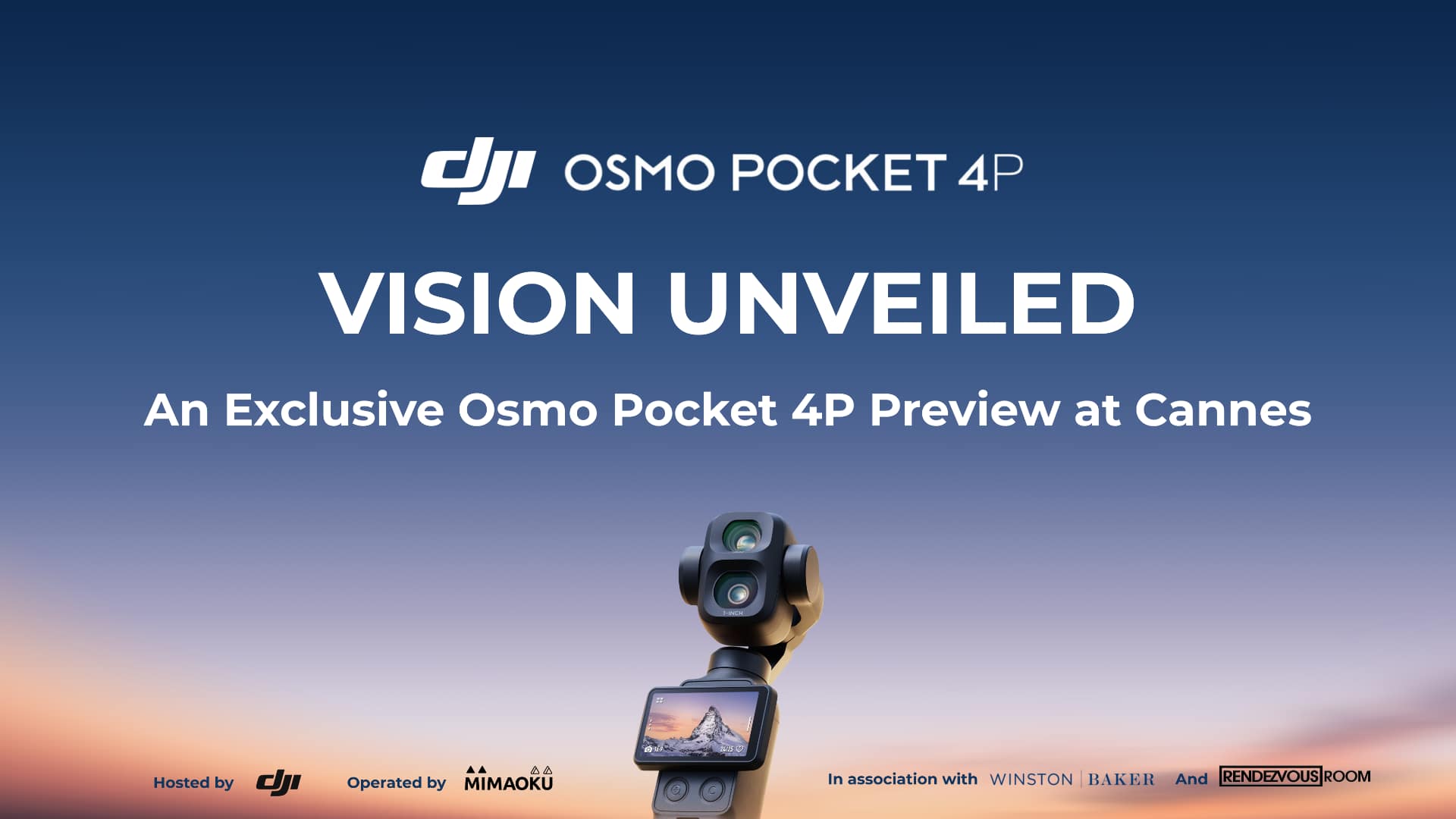 DJI Osmo Pocket 4P Preview at Cannes