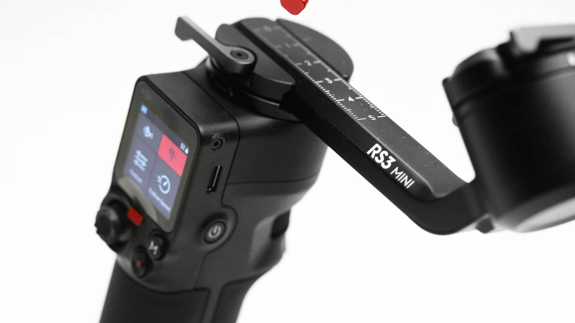 DJI RS3 Mini gimbal touchscreen