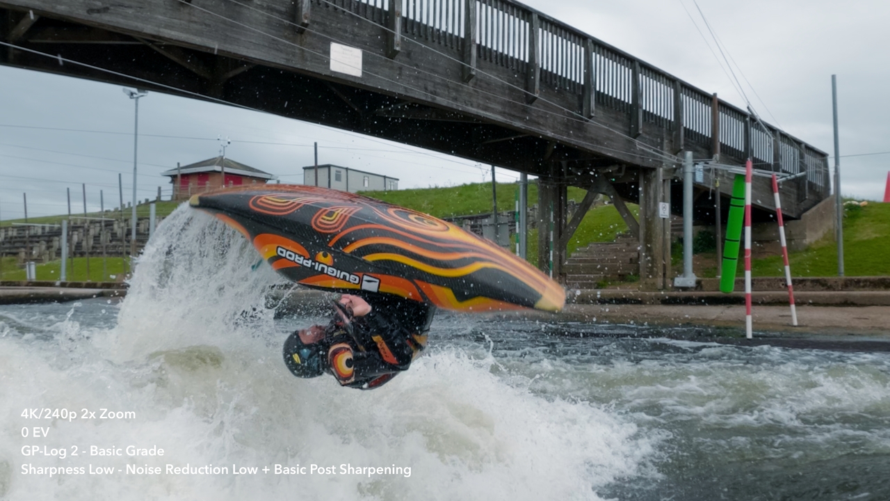 Gav Barker Loop GoPro Mission 1 Pro 4K240fps slow motion test footage frame showing detail and dynamic range