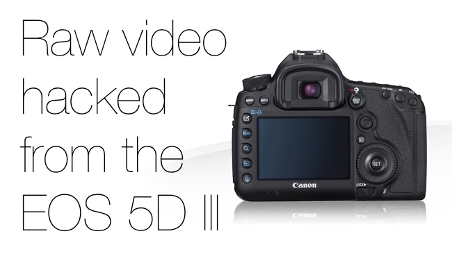 Raw video from the EOS 5D mk III Canon/RedShark
