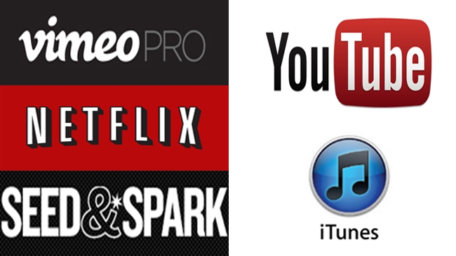 YouTube, Vimeo, Seed & Spark, Netflix, iTunes