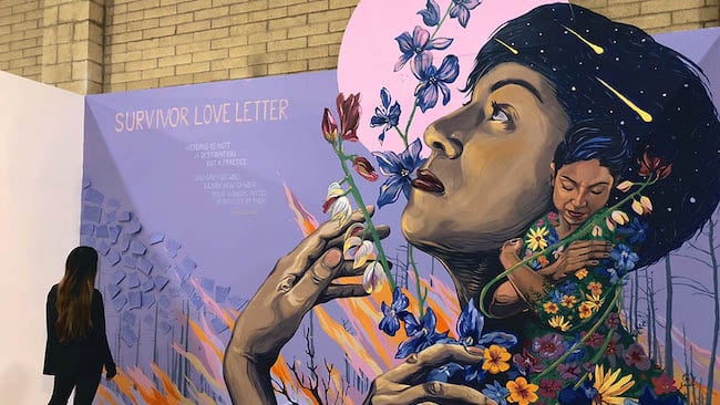 Image from the AR experience 'Survivor Love Letter' part-funded by the new program TFI