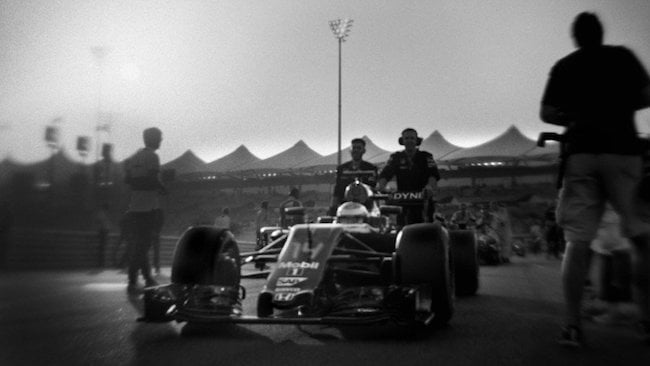 Fernando Alonso's McLaren being pushed is, sadly, not rare, but at least this time it is to the grid Joshua Paul / Lollipop GP Media