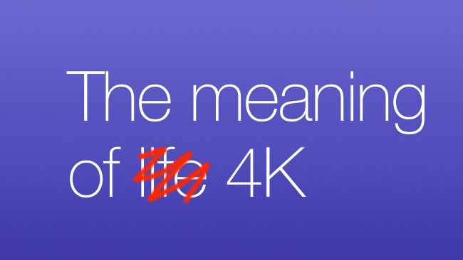 The meaning of 4K RedShark
