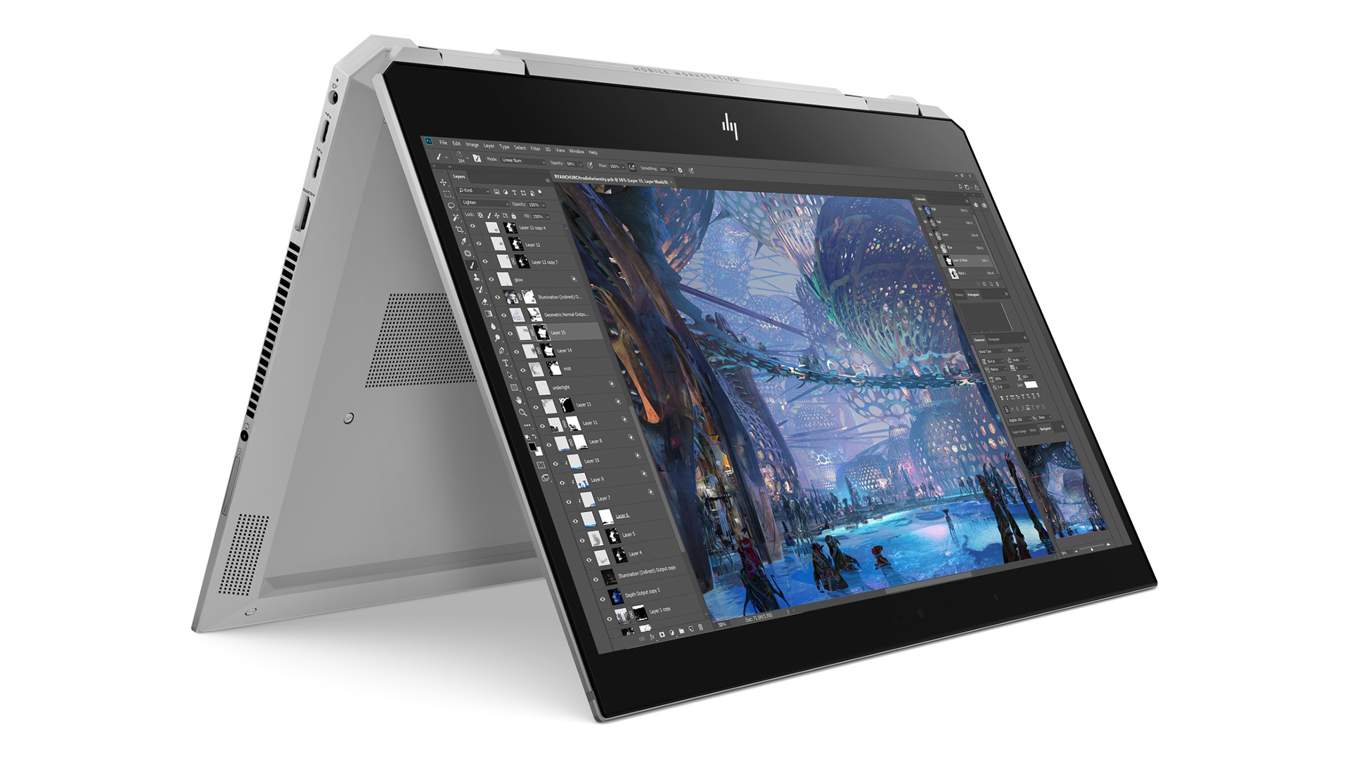 The ZBook Studio x360 G5 is particularly attractive to creative