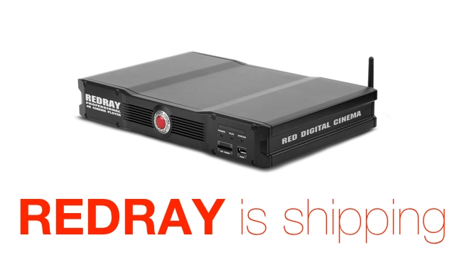 REDRAY is shipping RED/Redshark
