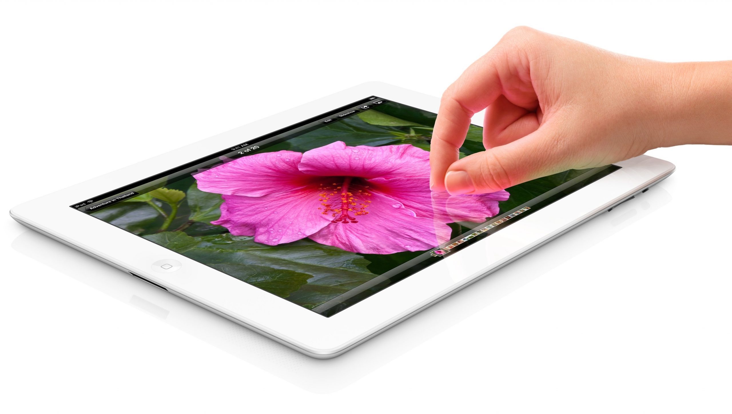 iPad Hero Shot with Hand of User Apple
