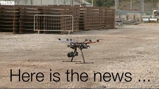 BBC news Hexacopter BBC