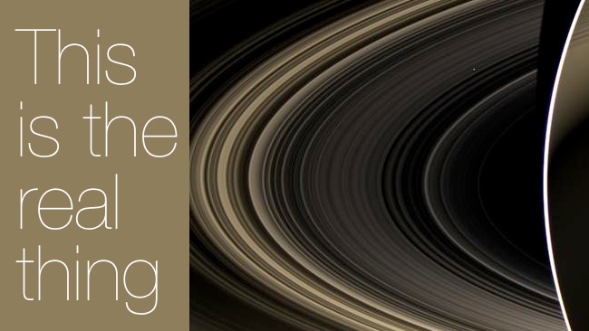 Real Saturn. Not CGI Stephen van Vurren/RedShark