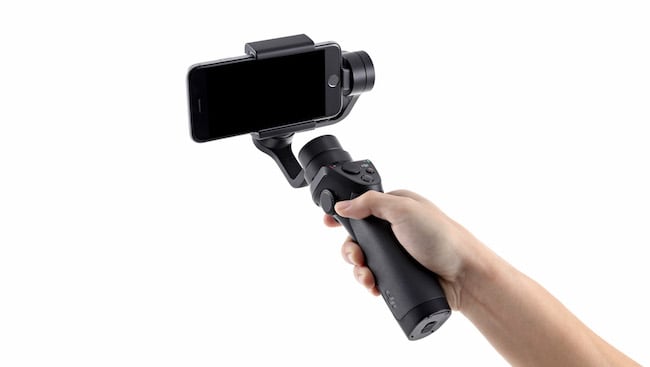 The new Osmo Mobile can accommodate most modern smartphones DJI