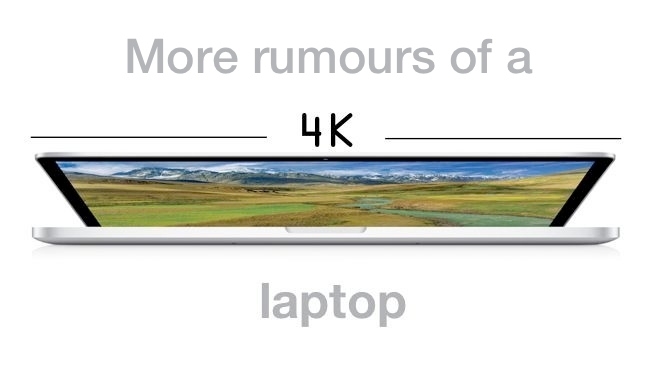 More rumours of a 4K Macbook Pro Apple/RedShark