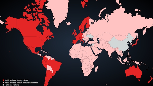 The Netflix globe: now mostly covered, now mostly slow Netflix