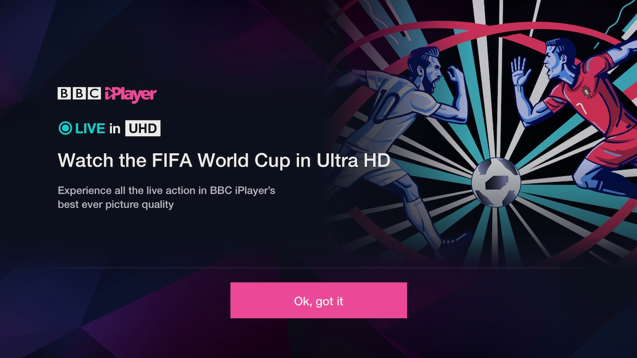 You might have to be fast: the BBC 4K HDR feed will be only available on a first come, first served basis BBC