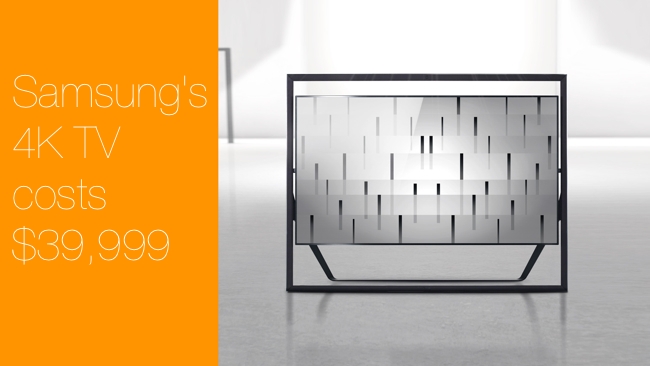 Samsung 4K TV costs £39,999 Samsung/Redshark