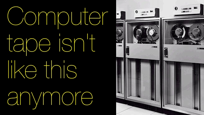 Computer tape isn't like this anymore IBM/RedShark