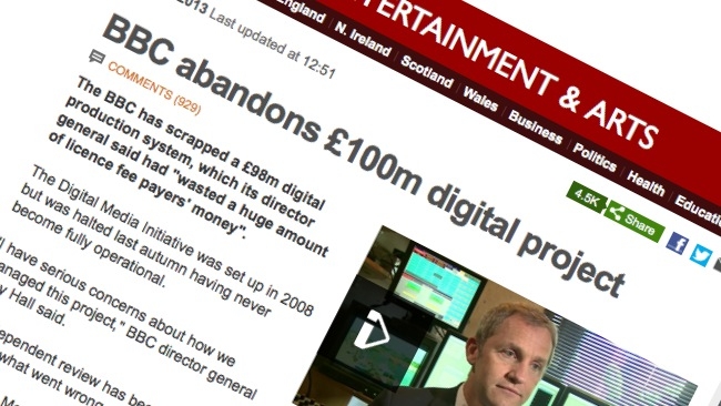 BBC abandons Digital Media Initiative BBC/RedShark