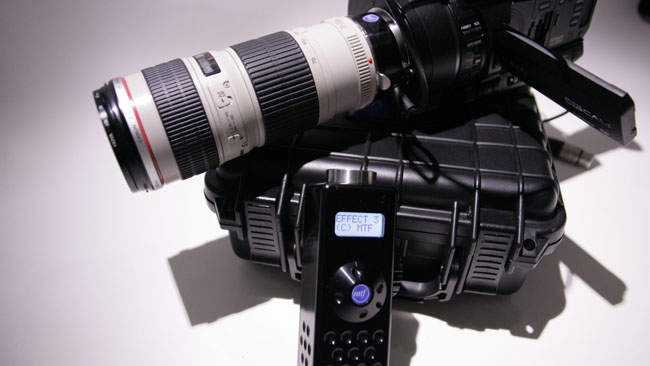 MTF Effect 3 on JVC GY-LS300 with Canon EF 70-200mm f4L USM Zoom RedShark News
