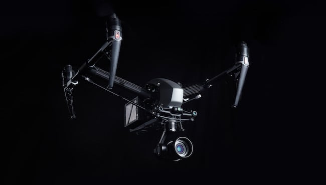 The Inspire 2 kitted out with the Zenmuse X5S DJI
