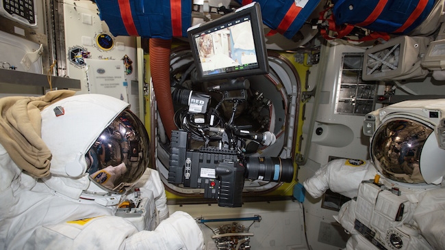 Shooting on the iSS with RED NASA
