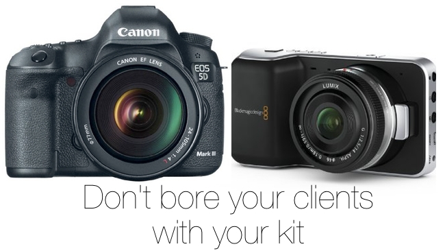 Don't bore your clients with your kit RedShark