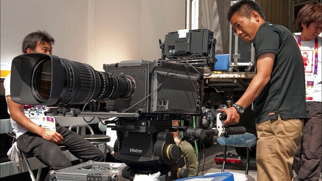 SHV camera being prepped at London 2012 - expect them to get smaller! BBC