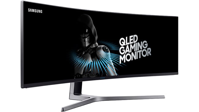 Samsung's new CHG90 monitor is like joining two 16:9 curved monitors together in one single, rather lovely design Samsung