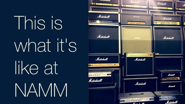 Marshall Amp Stack at NAMM RedShark Media
