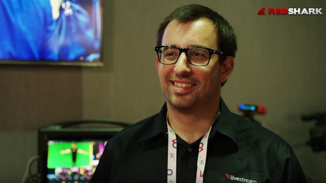 Livestream's Ian McCoy peaking at IBC2016 RedShark Media