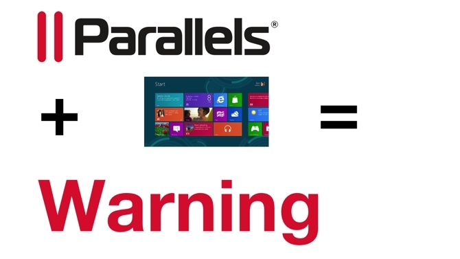 Parallels + windows = Warning Parallels, Microsoft, RedShark