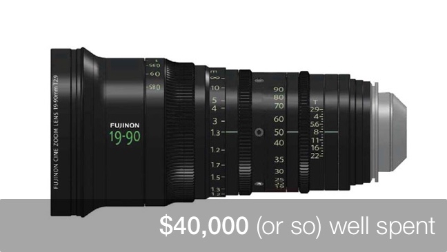 The ZK4.7x19 19-90mm: very little compares Fujinon/RedShark