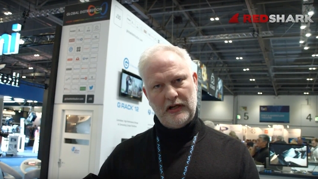 Matthew Causon, AJA Europe, in demo mode RedShark News