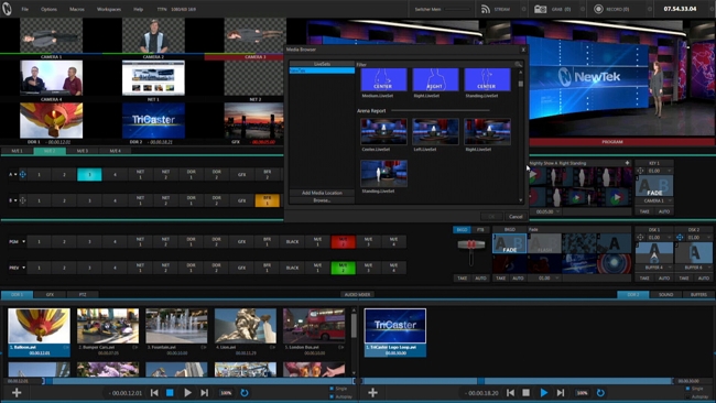 Newtek Tricaster New UI Newtek