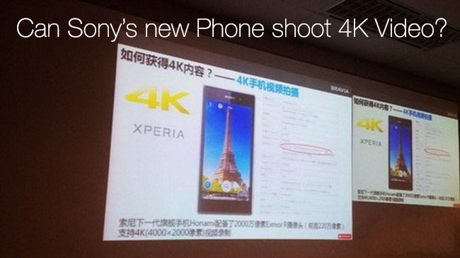 Leaked slides show 4K phone? Engadget/Redshark