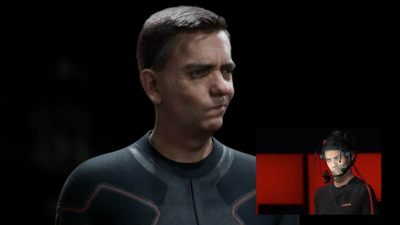 From the realistic to the goofy, the two Dougs are in almost perfect sync TED/Digital Domain
