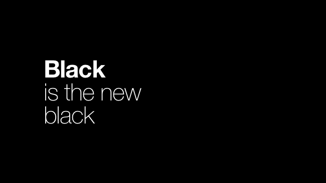 Black is the new black RedShark