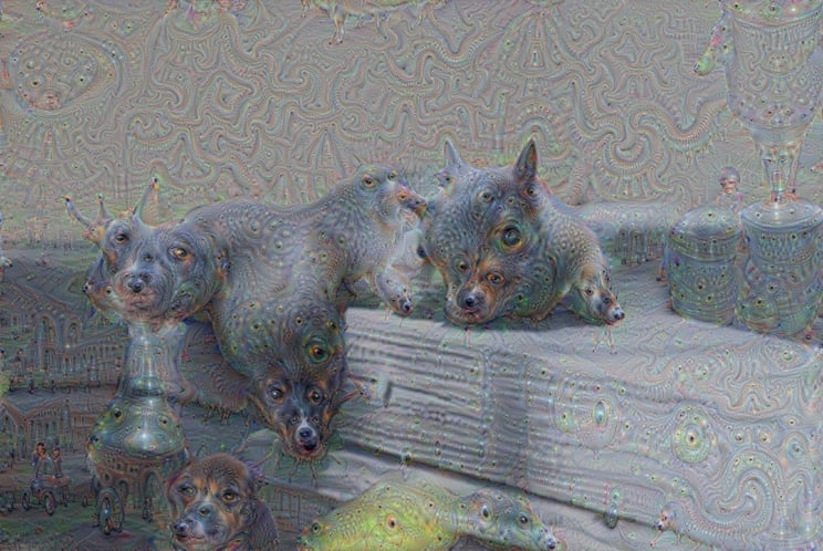This image was generated by a computer on its own (from a friend working on AI)