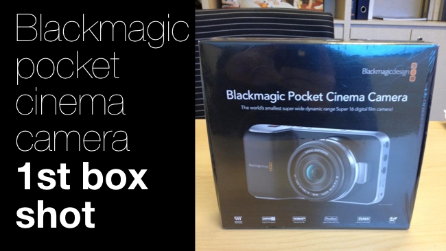 Blackmagic Pocket Cinema Camera 1st box shot Blackmagic
