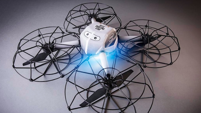 At 280 grams the Intel Shooting Star drones are remarkably lightweight Intel
