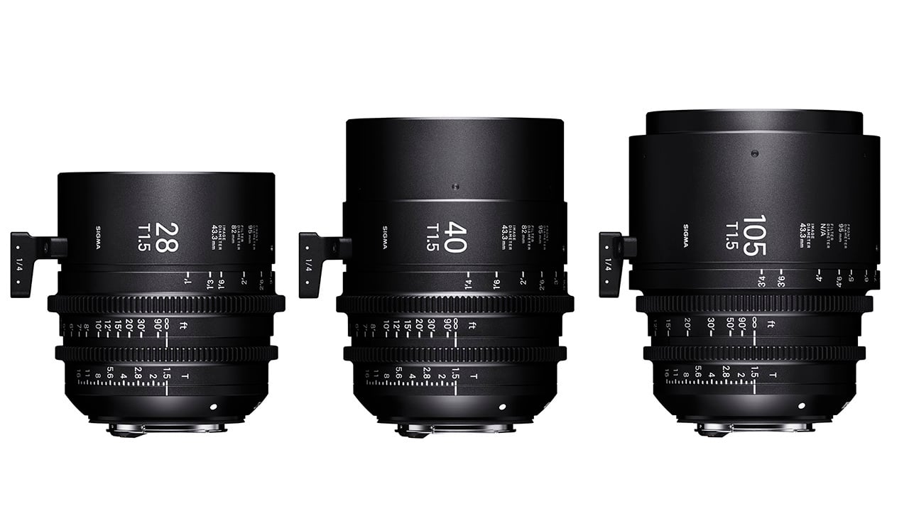 Three new lenses take Sigma's FF High Speed Prime range up to 10 Sigma
