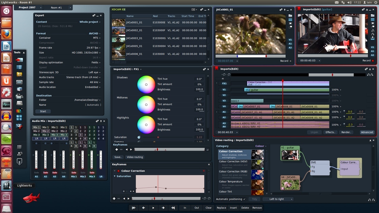Lightworks for Linux Editshare/RedShark