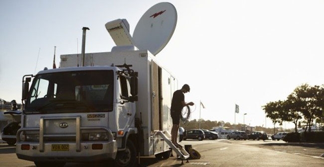 Satellite truck Ericsson/Redshark