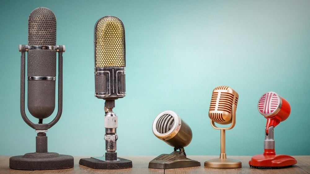 Vintage Microphones from Shutterstock Shutterstock
