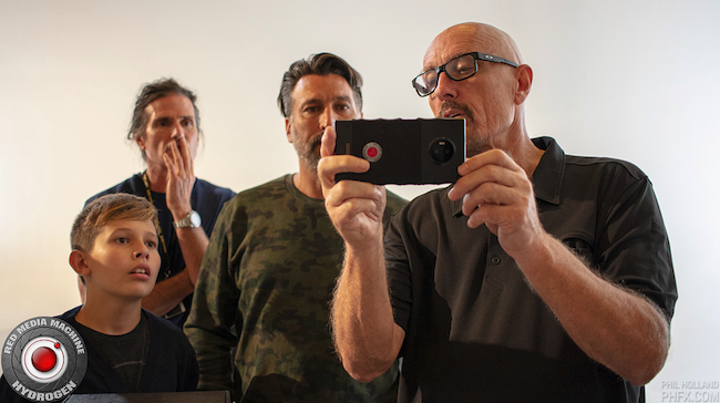 Jim Jannard personally handed out and even demonstrated the new phones to customers Phil Holland: PHFX.com
