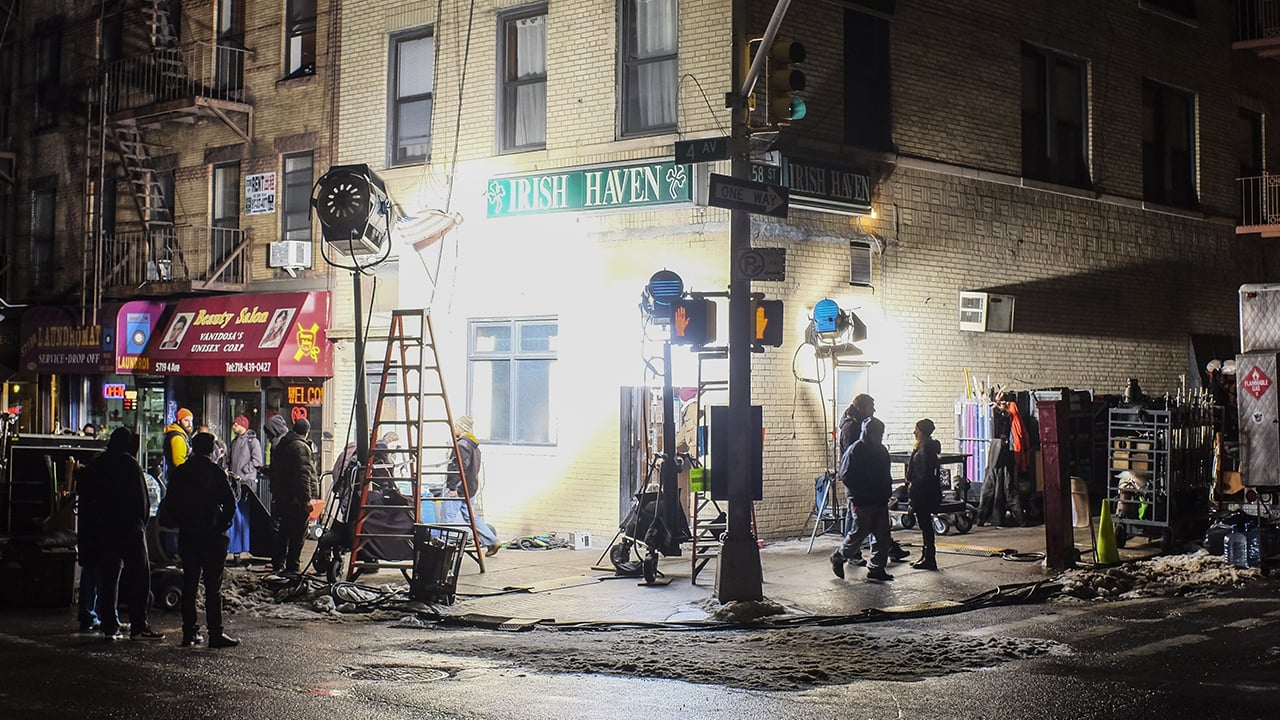 Behind the scenes on the set of Gotham Shutterstock