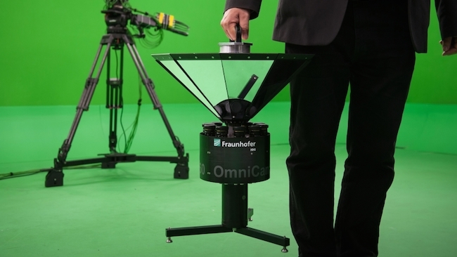 Man with Omnicam Fraunhofer HHI