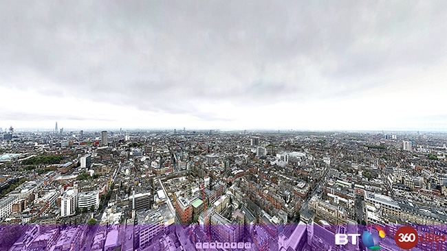 Gigapixel London BT 360cities / Redshark