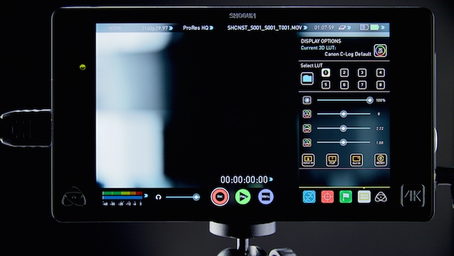 Up to 8 3D LUTs can be supported Atomos