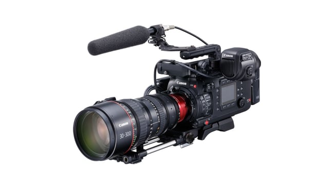 High-End contender: Canon's new EOS C700 with 30-300 cine zoom Canon